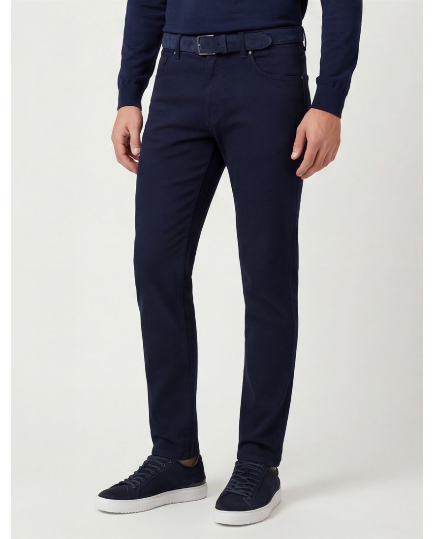 Barmas Dean pantalon donkerblauw katoen