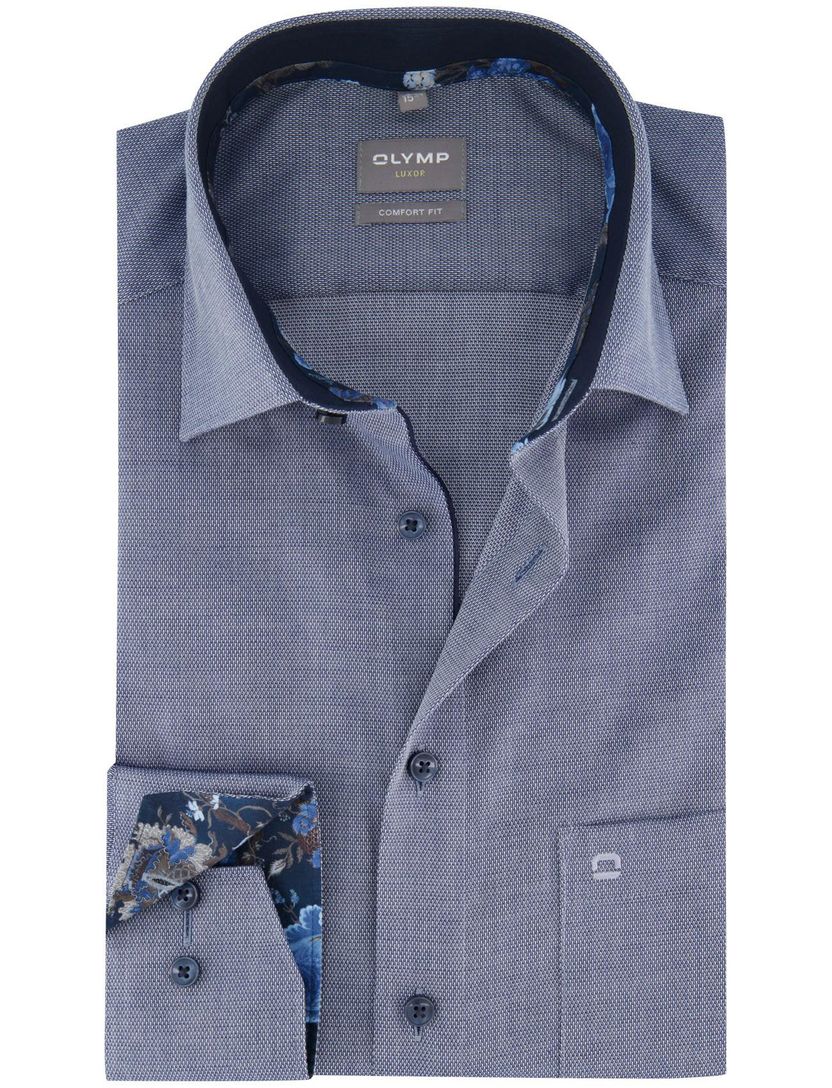 business overhemd Olymp Luxor Comfort Fit blauw