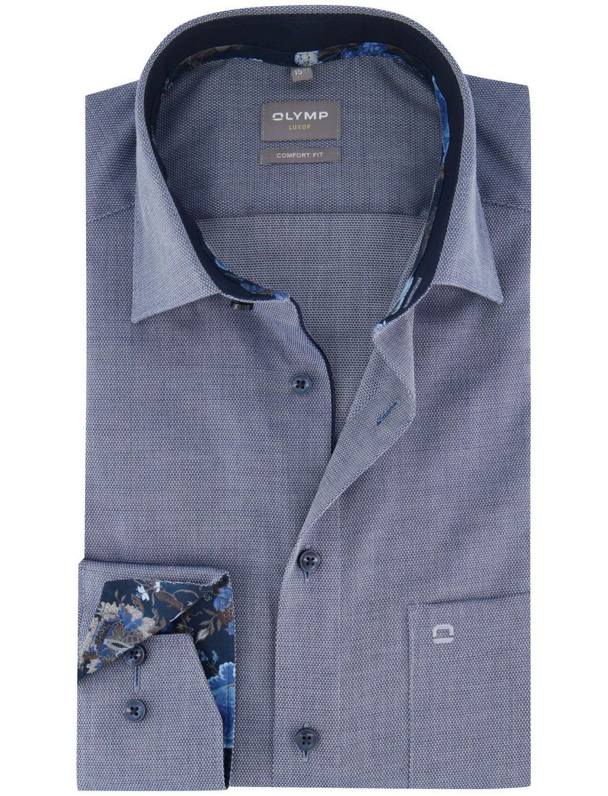 Olymp Luxor Comfort Fit business overhemd blauw