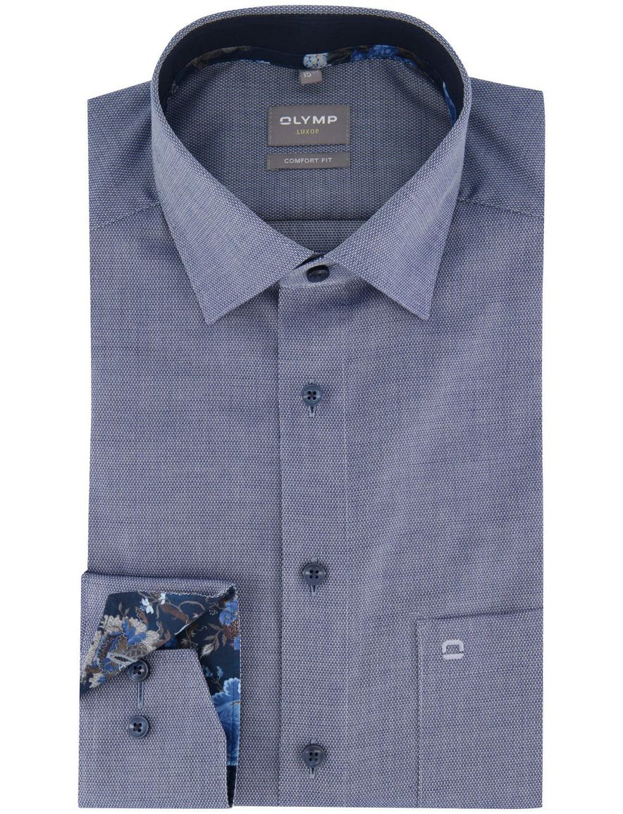 Olymp Luxor Comfort Fit business overhemd blauw