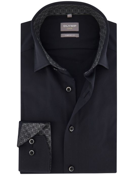 business overhemd zwart Olymp Luxor Comfort Fit