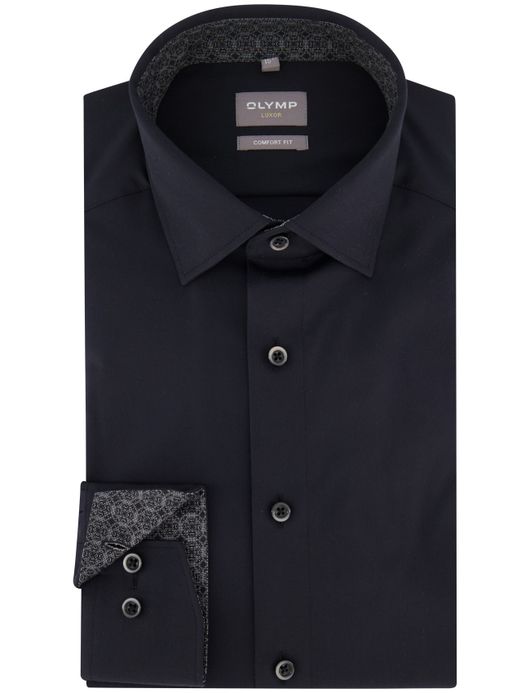 business overhemd zwart Olymp Luxor Comfort Fit