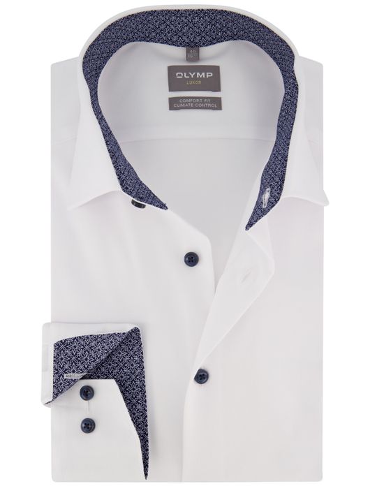 business overhemd wit Olymp Luxor Comfort Fit