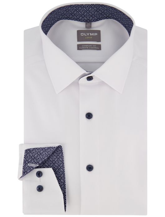 business overhemd wit Olymp Luxor Comfort Fit