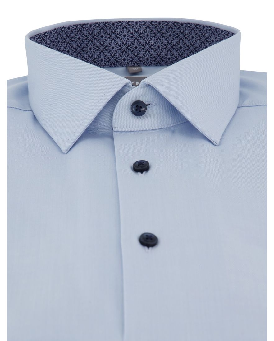 Olymp comfort fit overhemd lichtblauw katoen