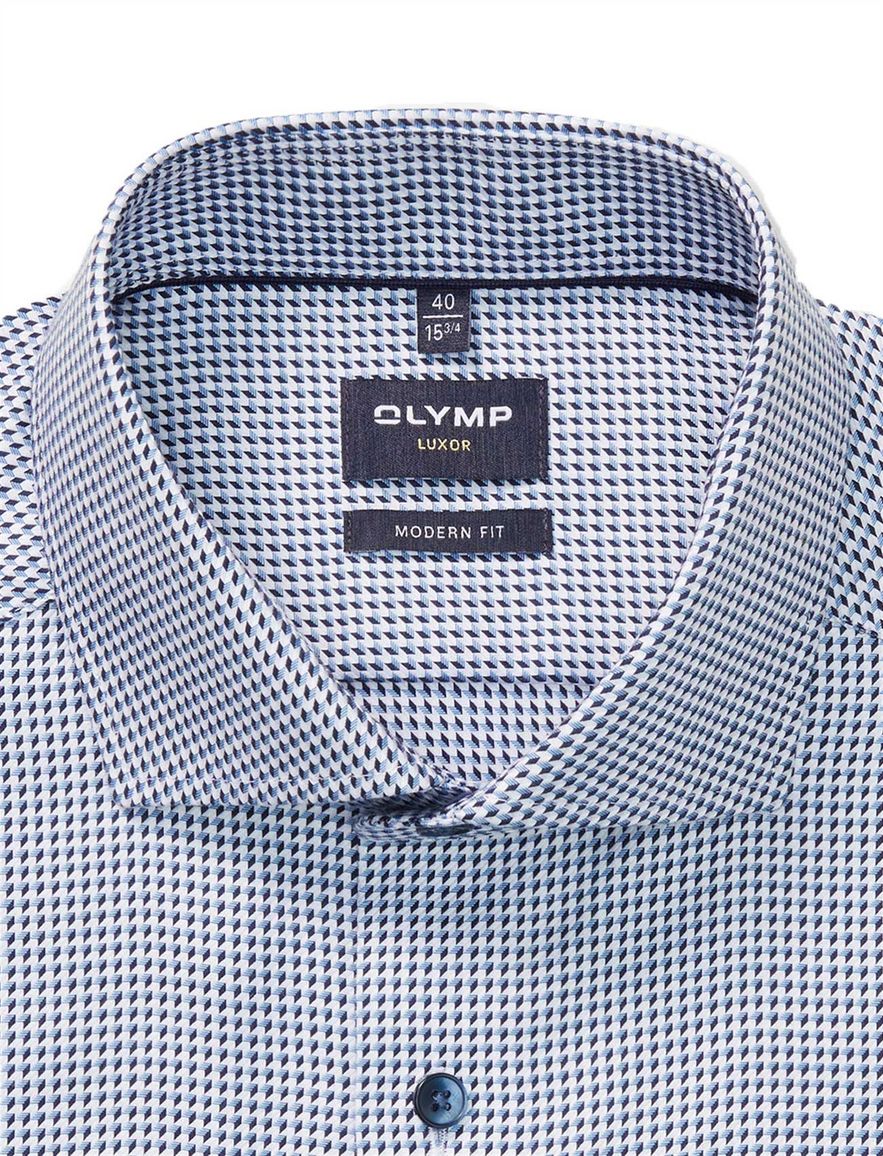 business overhemd blauw Olymp Luxor Modern Fit