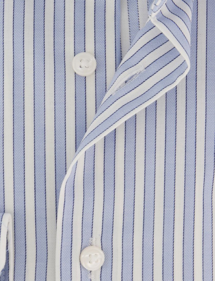 Business overhemd Olymp Luxor Modern Fit lichtblauw gestreept