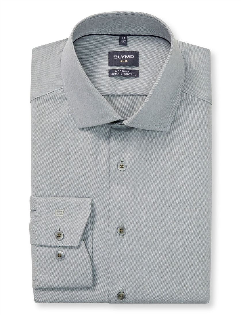 Olymp overhemd grijs normale fit