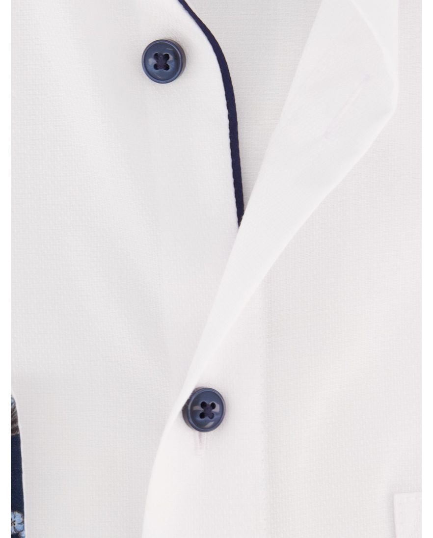 Olymp Luxor Modern Fit overhemd mouwlengte 7 wit effen