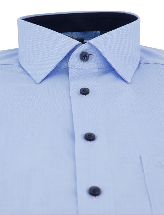 overhemd mouwlengte 7 blauw Olymp Luxor Modern Fit