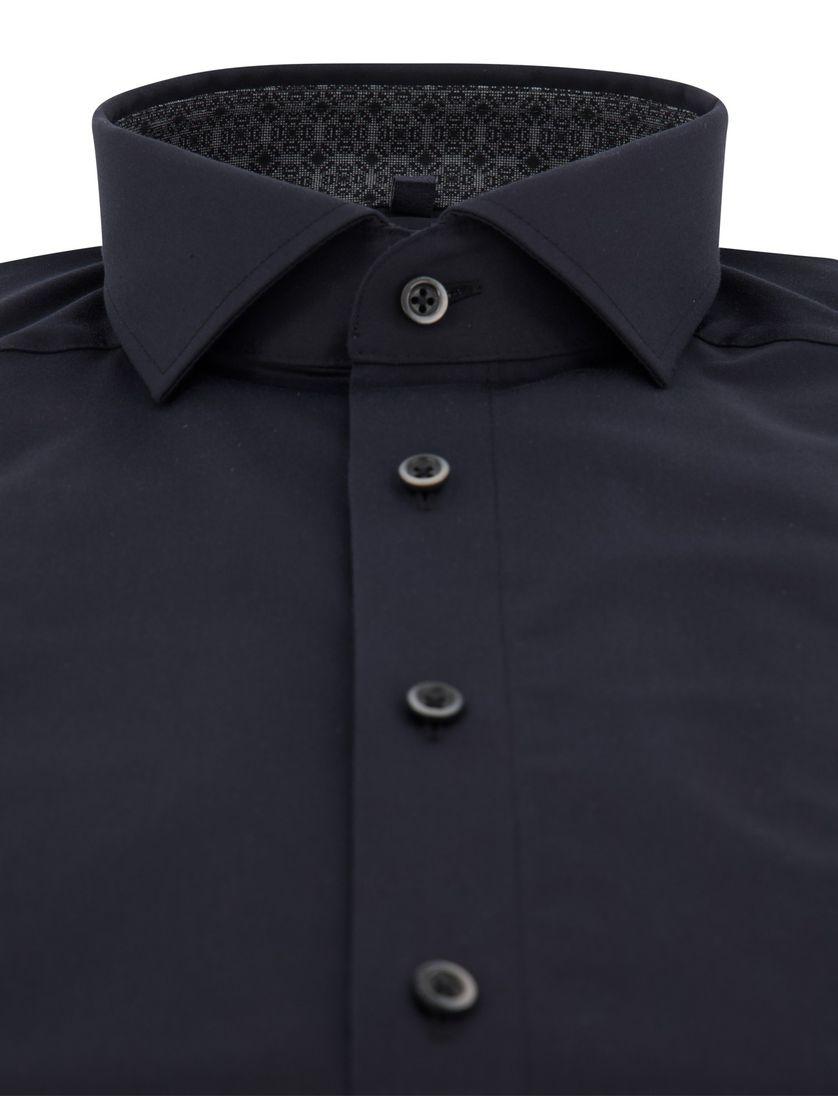 Zakelijk overhemd mouwlengte 7 Olymp Luxor Modern Fit zwart