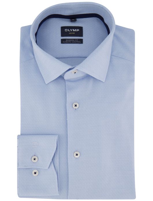 overhemd mouwlengte 7 lichtblauw Olymp Luxor Modern Fit