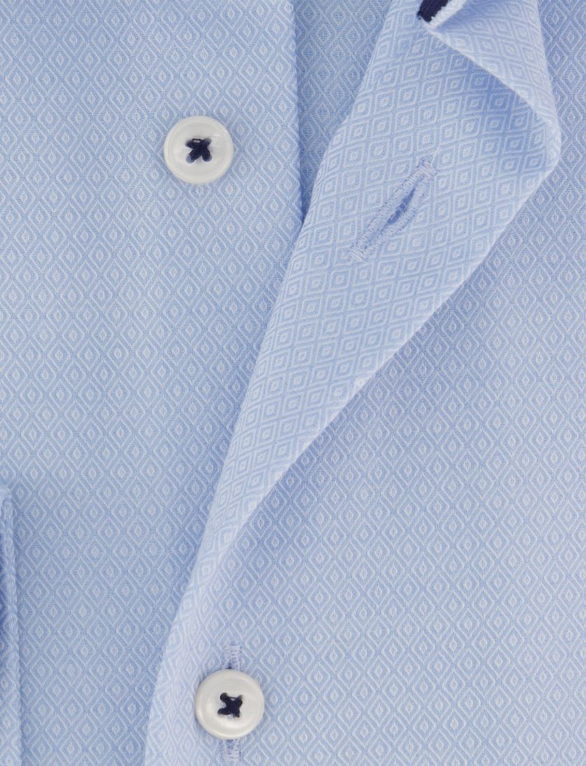 Zakelijk overhemd mouwlengte 7 Olymp Luxor Modern Fit lichtblauw