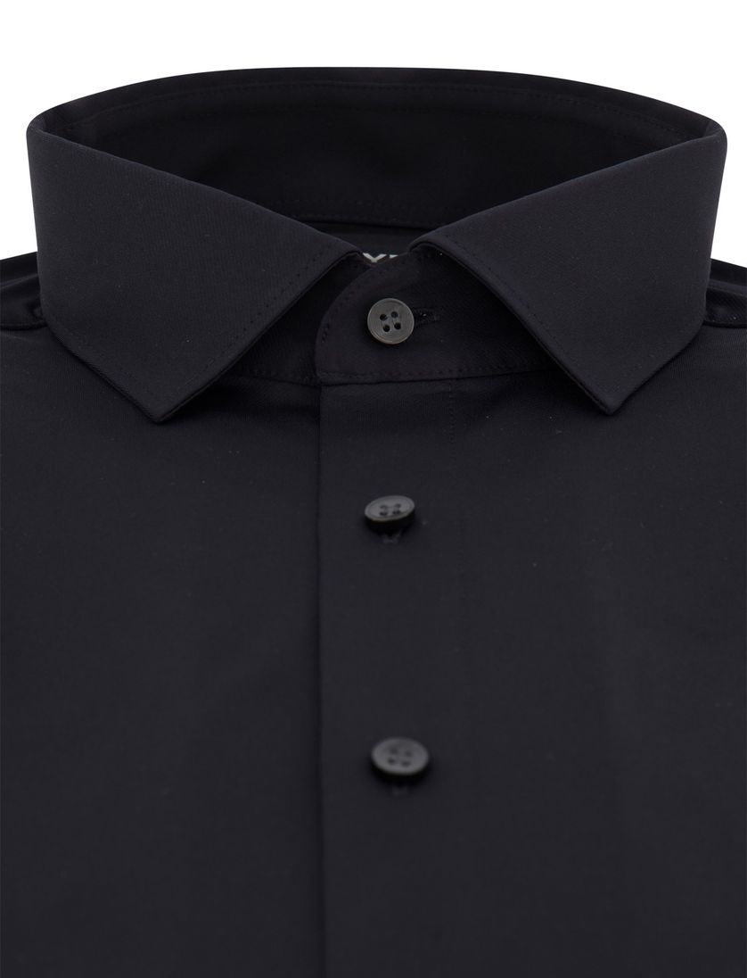 Olymp level five overhemd zwart jersey