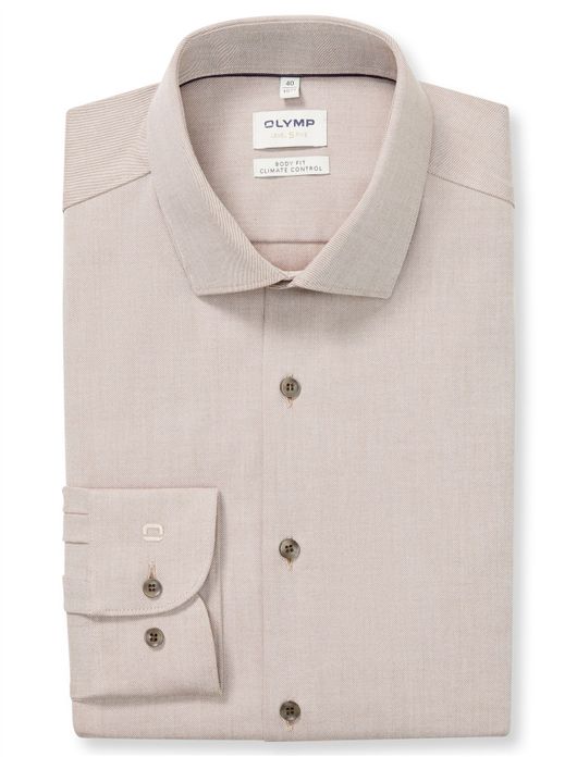business overhemd bruin Olymp Level Five body fit