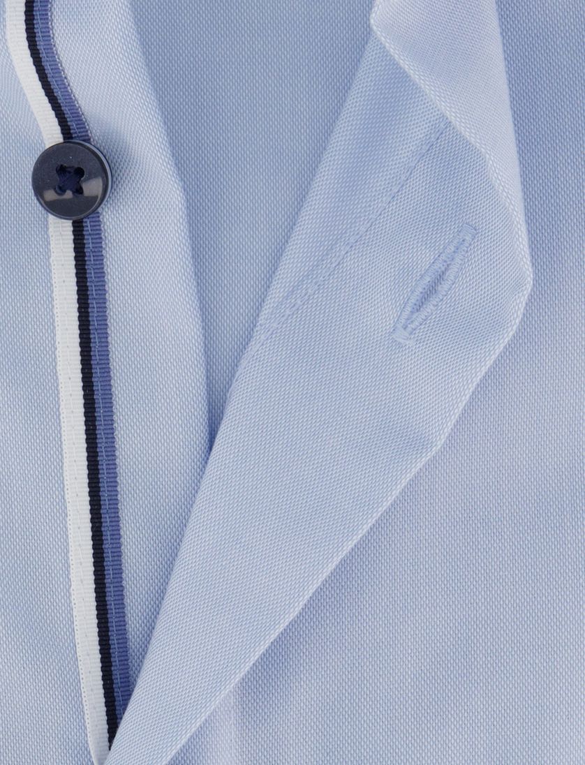 katoenen overhemd mouwlengte 7 Olymp Modern Fit lichtblauw