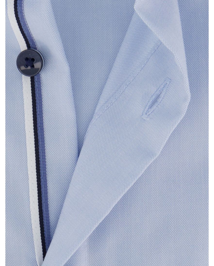 Olymp normale Fit overhemd mouwlengte 7 lichtblauw effen