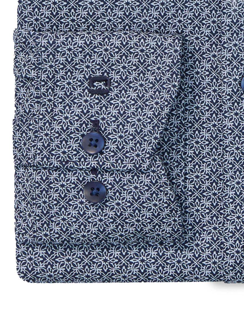 overhemd mouwlengte 7 Olymp Luxor Modern Fit blauw