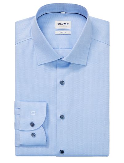 Olymp overhemd mouwlengte 7 lichtblauw Olymp Level Five body fit