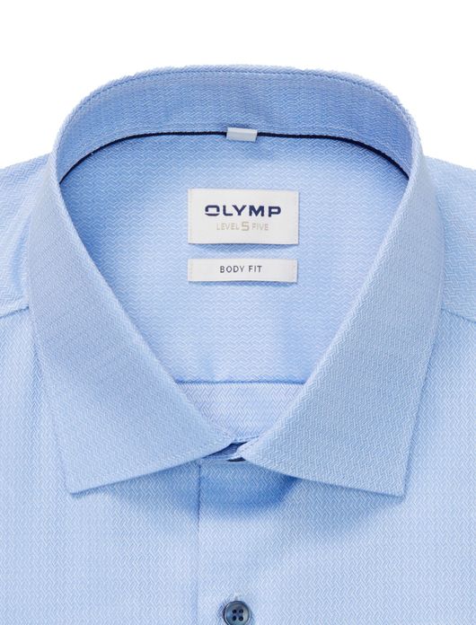 overhemd mouwlengte 7 lichtblauw Olymp Level Five body fit