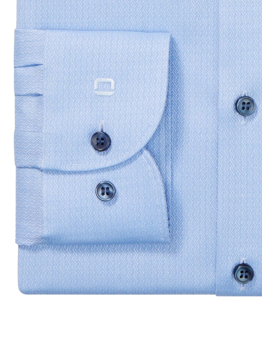 overhemd mouwlengte 7 Olymp Level Five body fit lichtblauw