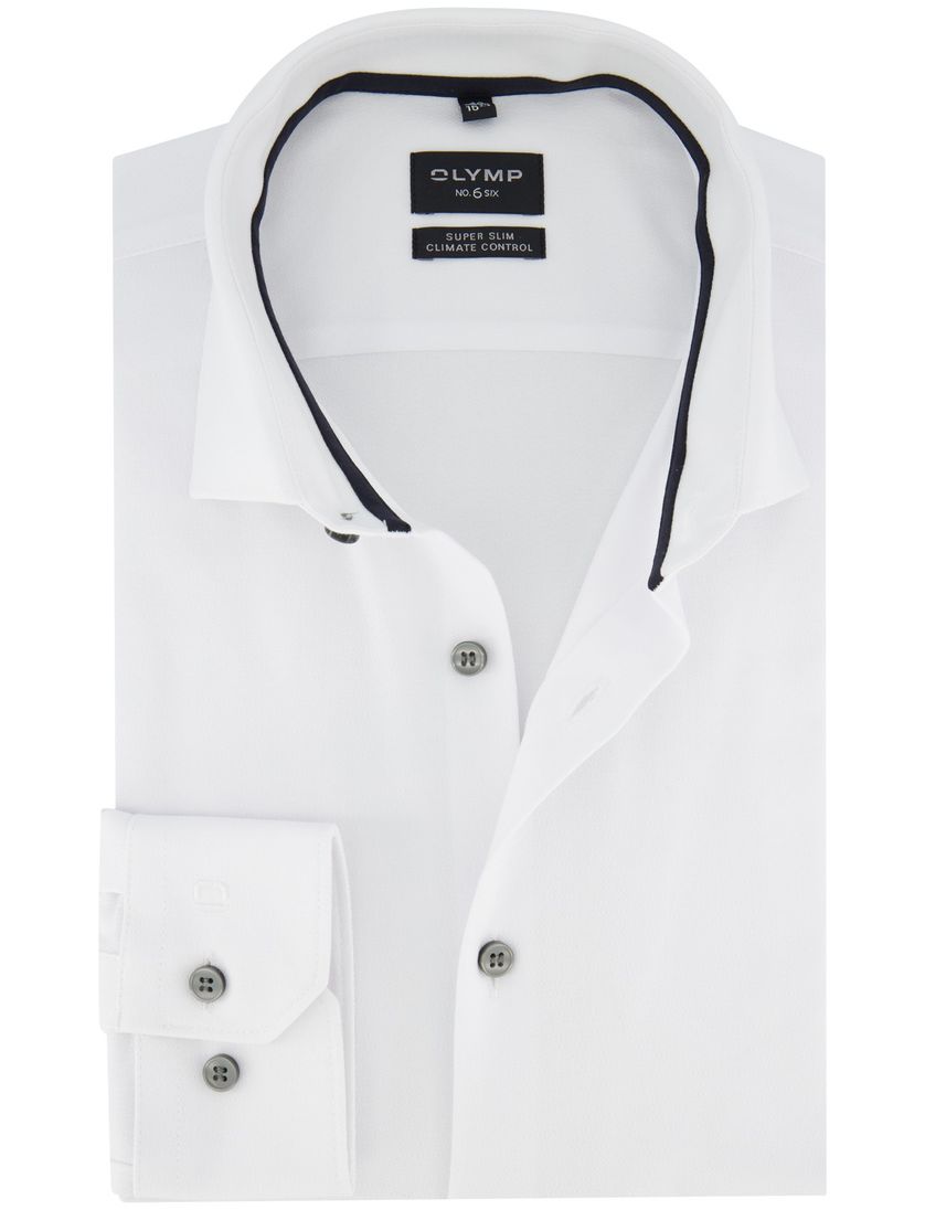 Olymp no.6 overhemd ml 7 spierwit