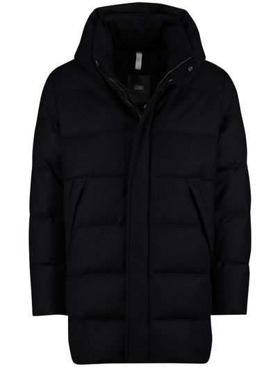 Duno Duno jas zwart gewatteerd effen