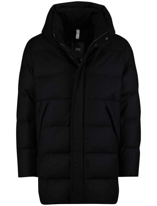 Duno jas zwart gewatteerd effen