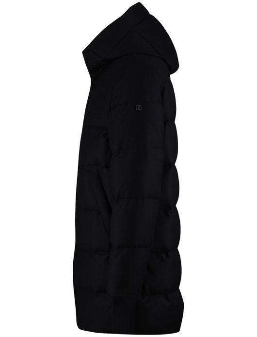 Duno jas zwart gewatteerd effen