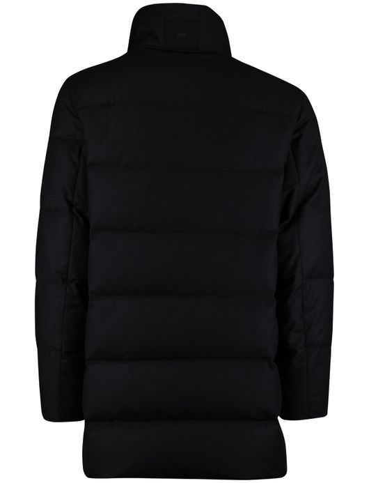 Duno jas zwart gewatteerd effen