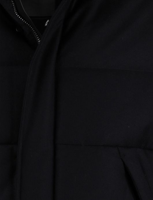 Duno jas zwart gewatteerd effen