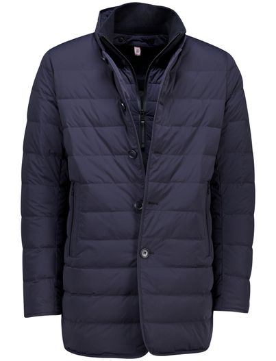 Duno Duno winterjas donkerblauw Licosa 2.0 effen mantel