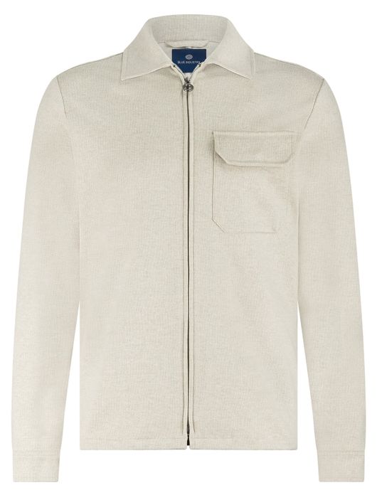 Blue Industry overshirt kleur zand rits