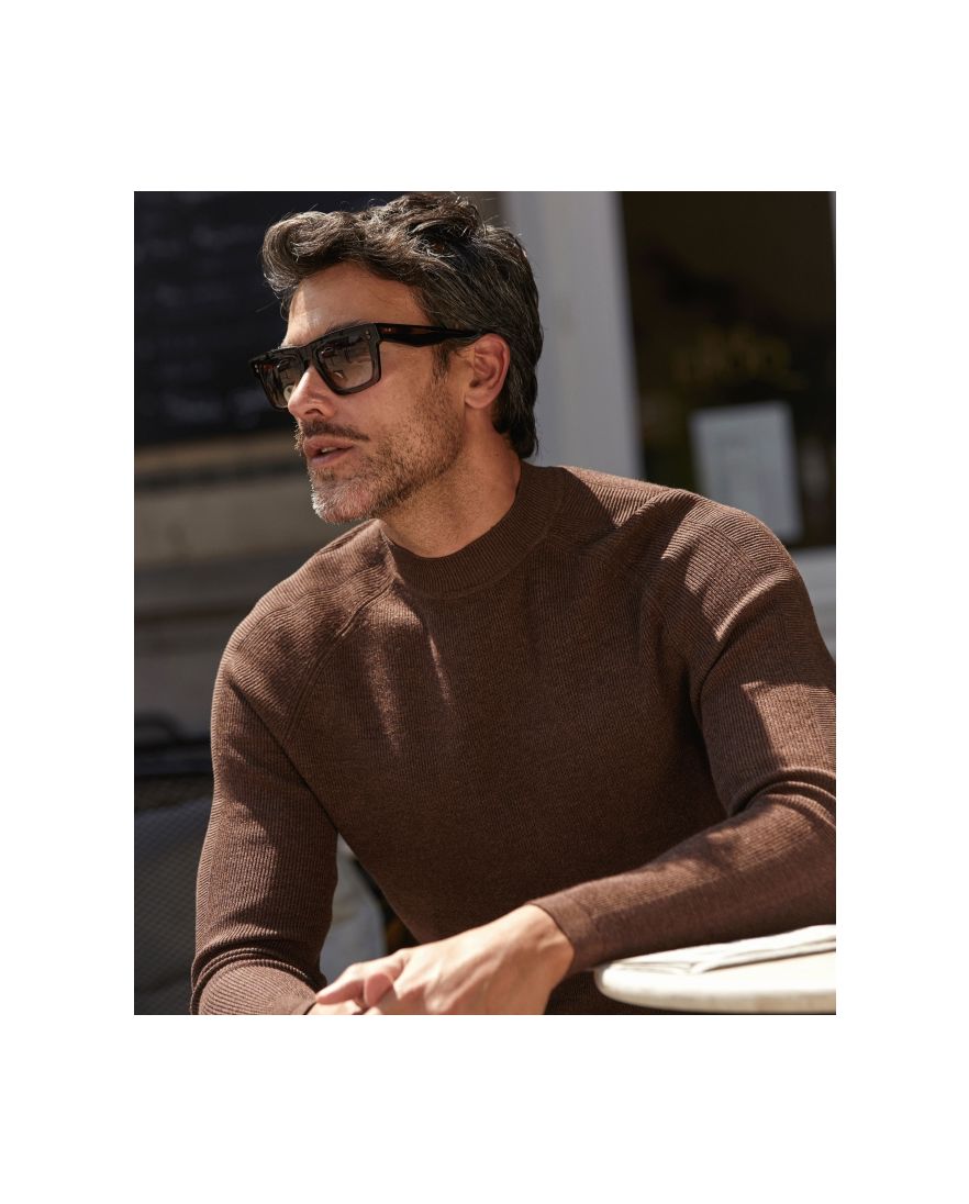 Blue industry trui bruin