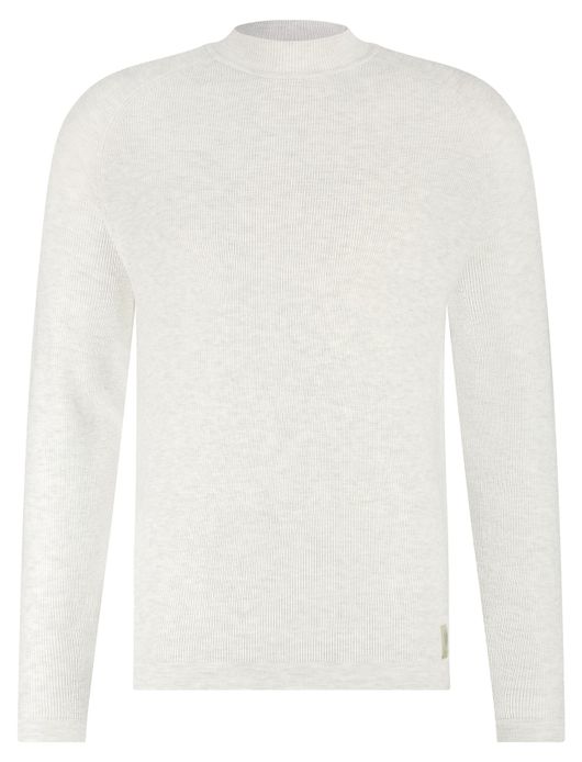 Blue industry trui wit