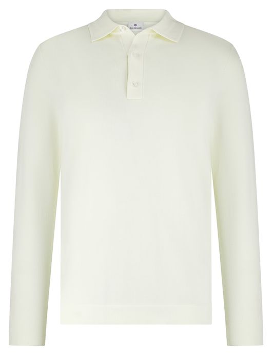 Blue industry trui wit