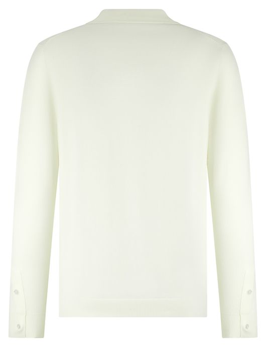 Blue industry trui wit