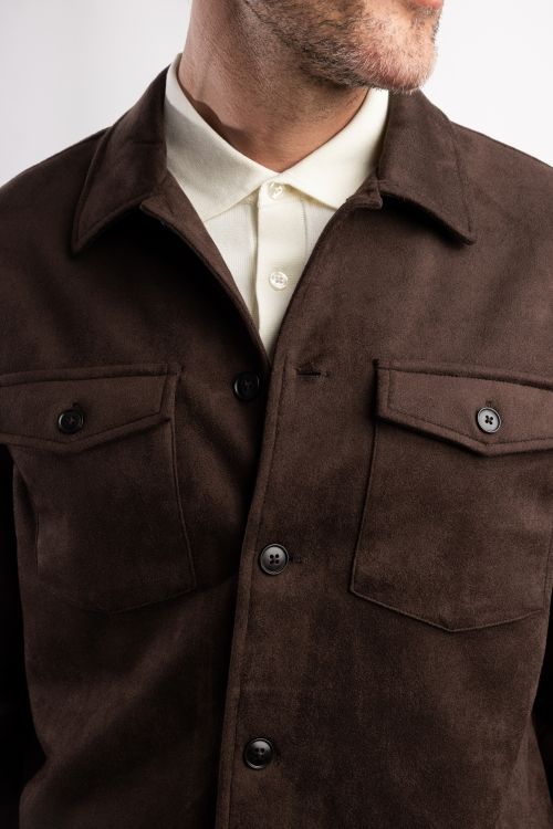 Overshirt Blue Industry bruin