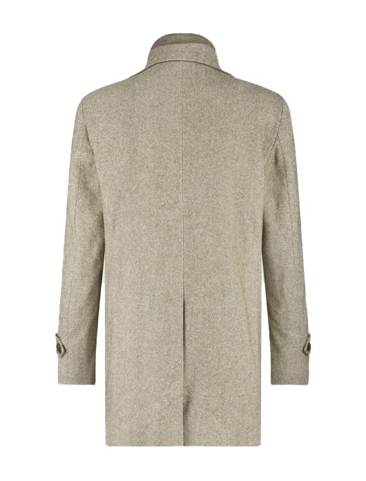 Blue Industry jas bruin geprint