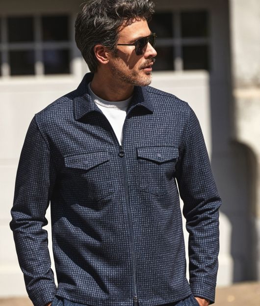 Overshirt donkerblauw Blue industry