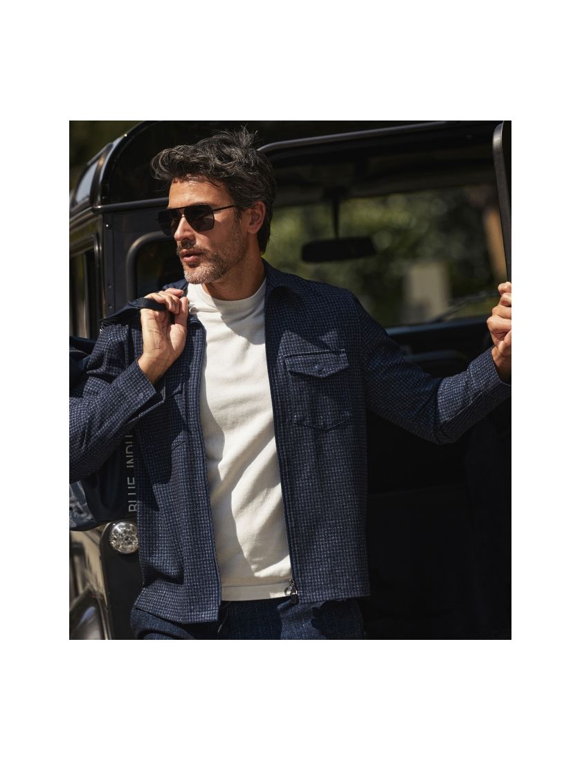 Overshirt Blue industry donkerblauw