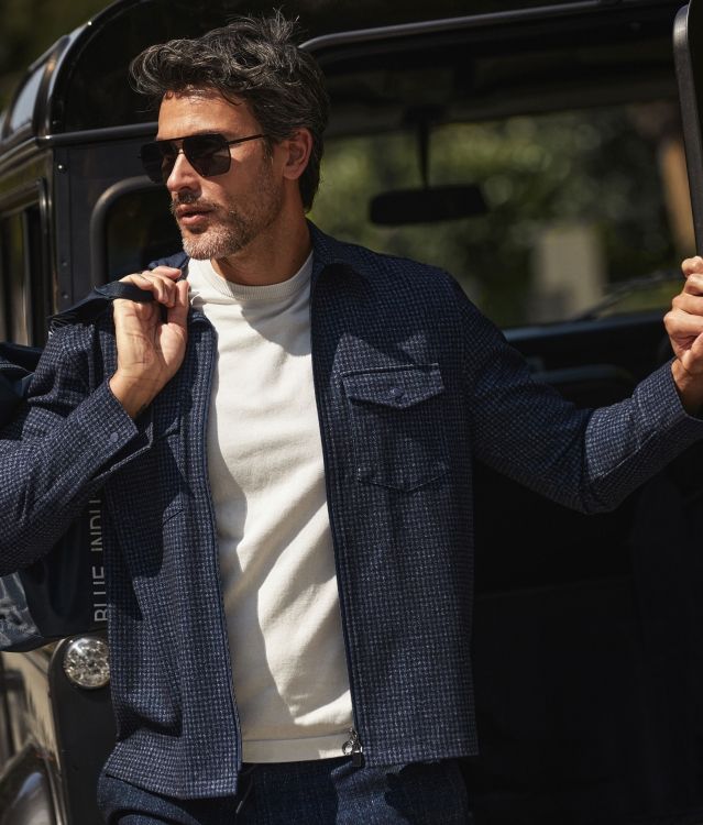 Overshirt Blue industry donkerblauw