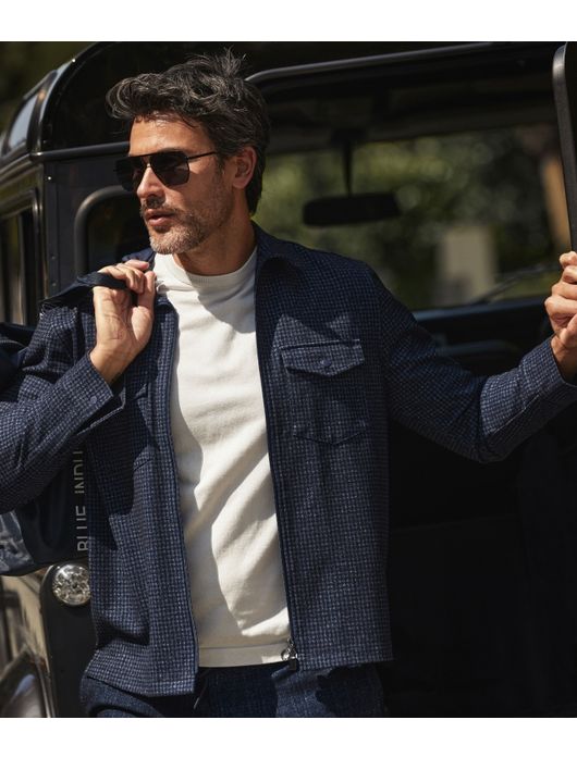 Overshirt donkerblauw Blue industry