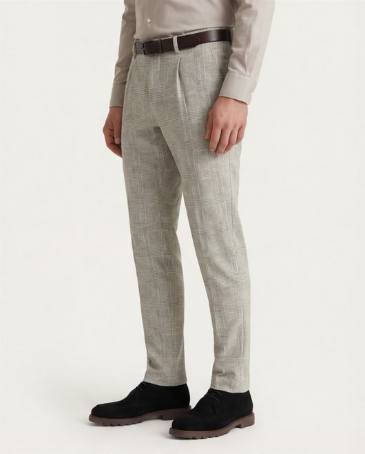 Blue Industry broek groen geruit