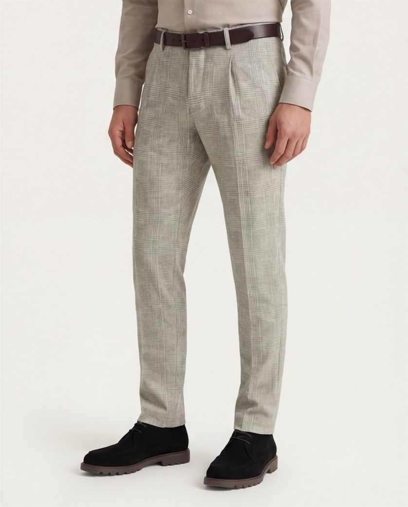 Blue Industry broek groen geruit