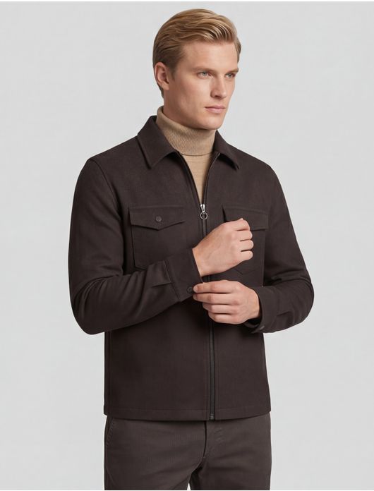 Overshirt bruin Blue industry