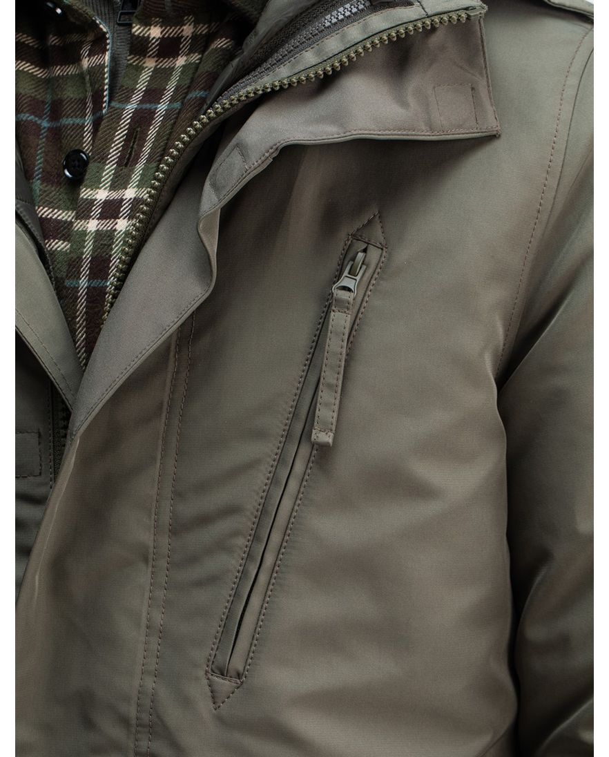 Butcher of Blue winterjas groen met capuchon