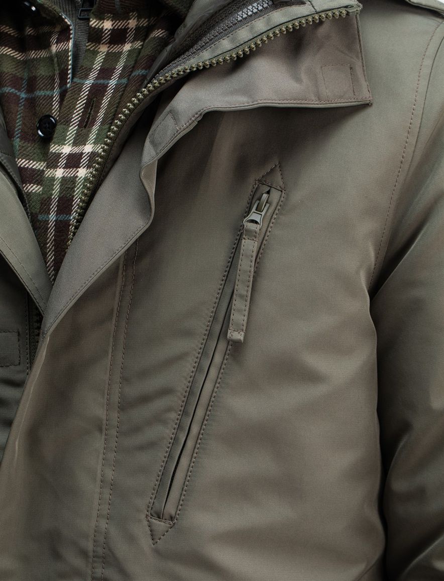 Butcher of Blue winterjas groen met capuchon