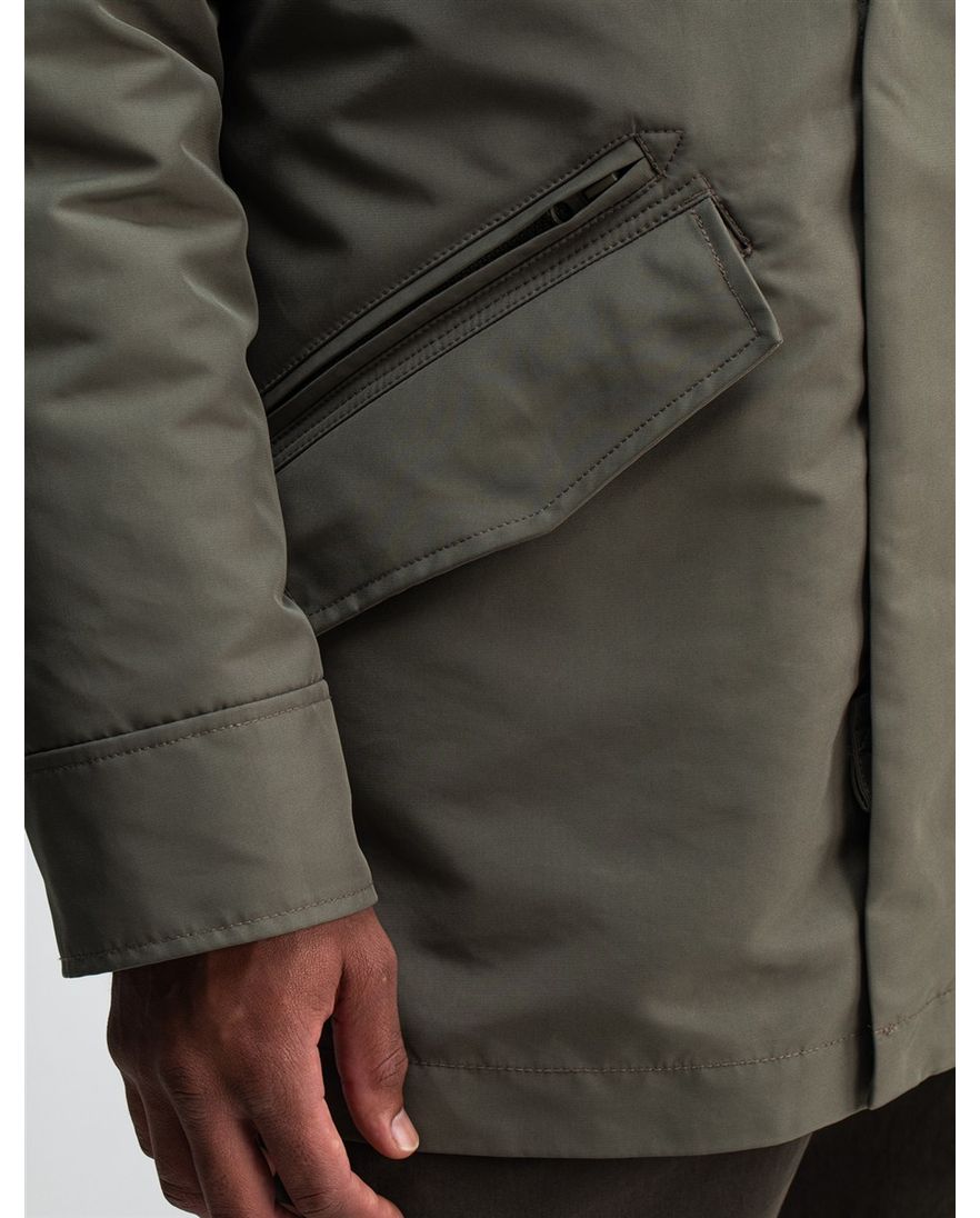 Butcher of Blue winterjas groen met capuchon