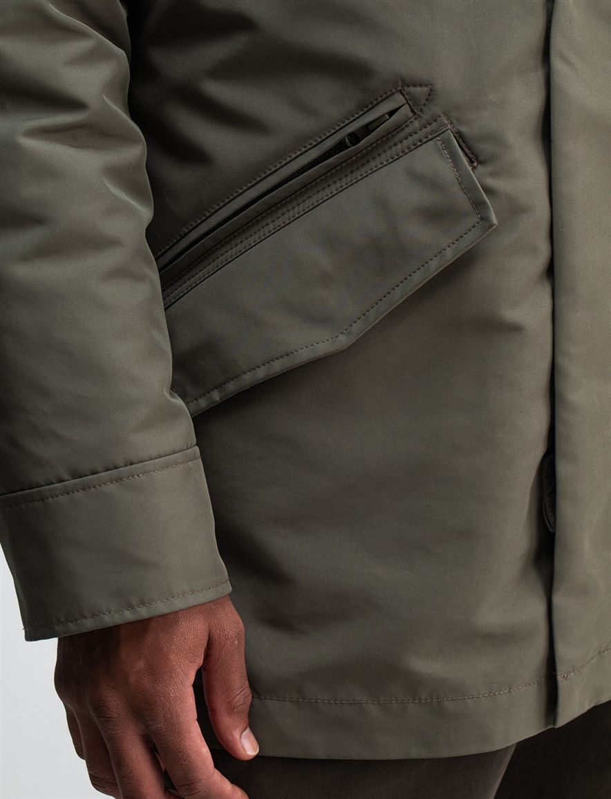 Butcher of Blue winterjas groen met capuchon